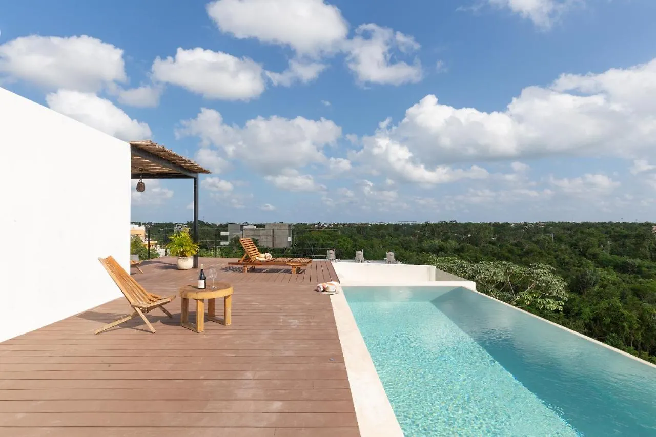 Modern 4Br Apartment In La Veleta With Rooftop Pool, Amazing Amenities & Incredible Jungle View Tulum