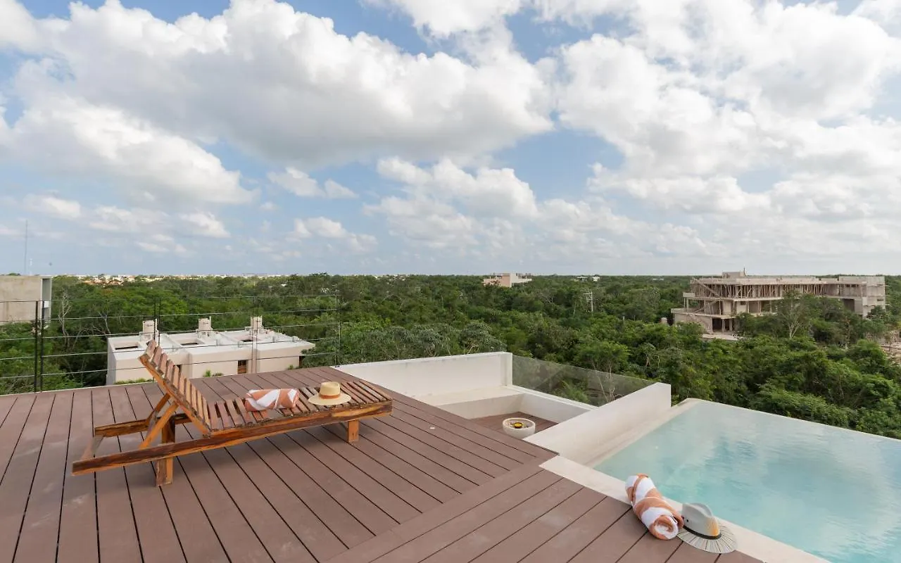 Modern 4Br Apartment In La Veleta With Rooftop Pool, Amazing Amenities & Incredible Jungle View Tulum 0*,